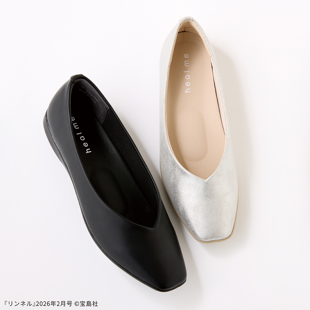heal meスクエアパンプス